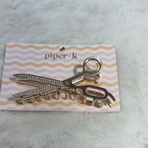 Piper K rose gold metal claw clip